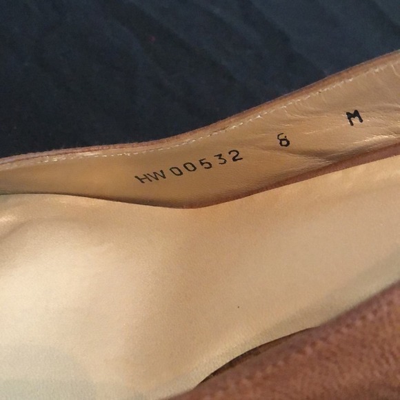 STUART WEITZMAN Walnut Leather Friller Peep Toe Slingback Heels with Bows size 8 - Picture 4 of 8
